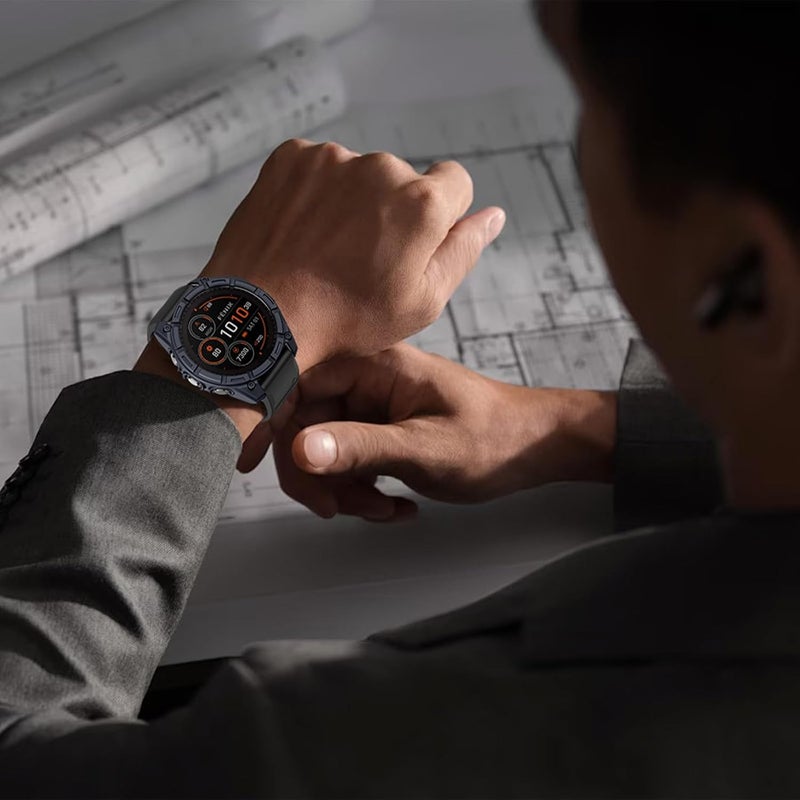 ISABAKE Case Cover Compatible with Garmin Fenix 8 51MM Sloar, Soft and Flexible Anti Drop TPU Bumper Frame Rugged Replacement Protective Cases for Garmin Fenix 8 51MM Solar - Image 2